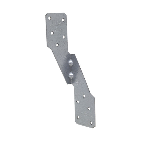 Simpson Strong-Tie Simpson Strong-Tie ZMax 6 in. H X 1.69 in. W 18 Ga. Galvanized Steel Hurricane Tie H2.5AZ - main